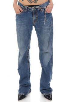 Vintage Y2K Contrast Stitch Denim Jeans