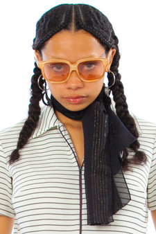 Vintage 80's Gold Stripe Scarf