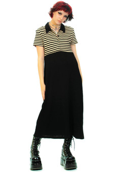 Vintage 80's Striped Maxi Dress