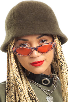 Vintage 90's Fuzzy Olive Bucket Hat