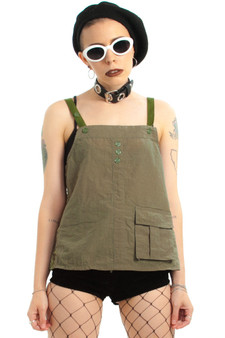Vintage Y2K Army Parachute Top