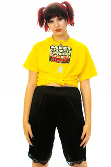 Vintage 90's Black Slip Lace Shorts