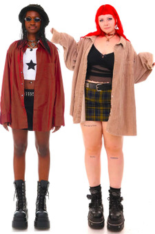 Vintage Classics - Plain Long-Sleeve Button-Up Shirts