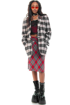 Vintage 90's Flannel Blazer Jacket