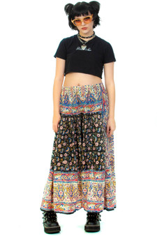 Vintage Y2K Paisley Maxi Skirt