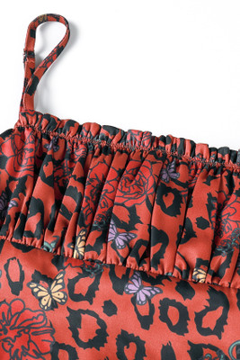 Cora Rose & Thorn Printed Empire Waist Maxi Dress