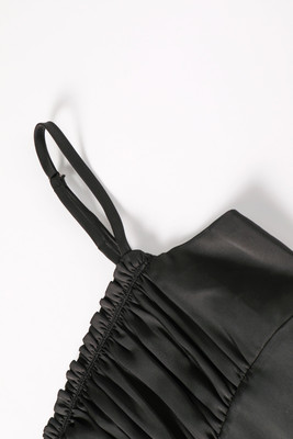 Cora Black Empire Waist Maxi Dress