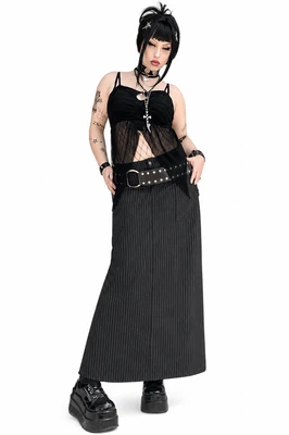 Rave Pinstripe Maxi Skirt