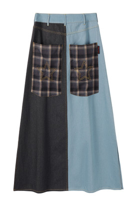 Rave Patchwork Maxi Skirt