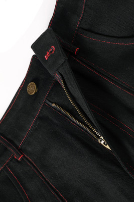 Rave Black Denim Maxi Skirt