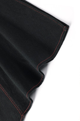 Rave Black Denim Maxi Skirt