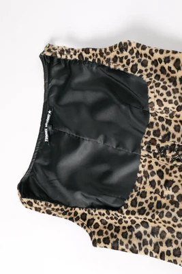 Ren Faire Fuzzy Leopard Print Vest