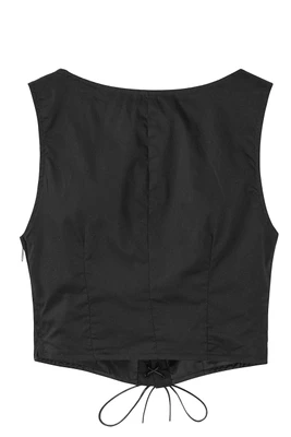 Ren Faire Black Vest
