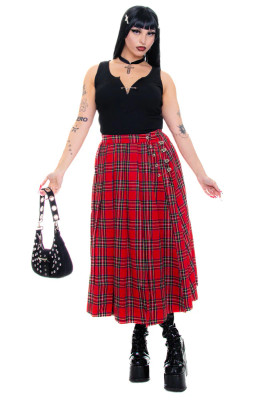 Muzzle Plaid Maxi Kilt