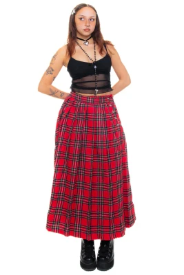 Muzzle Plaid Maxi Kilt