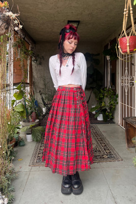Muzzle Plaid Maxi Kilt
