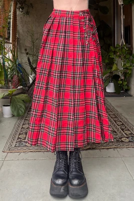 Muzzle Plaid Maxi Kilt