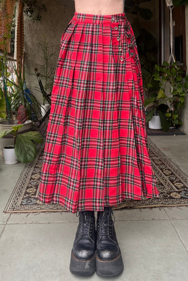 Muzzle Plaid Maxi Kilt