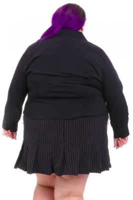 Libby Black Corset-Lace Shirt