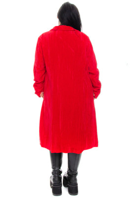 Mazzy Red Longline Jacket