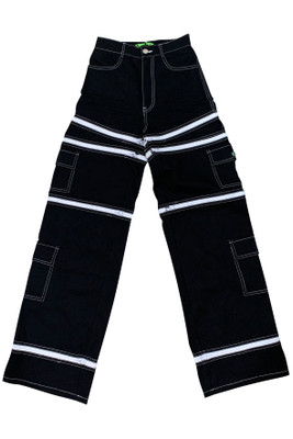 Black 5-in-1 Convertible Zip-Off Cargo Pants