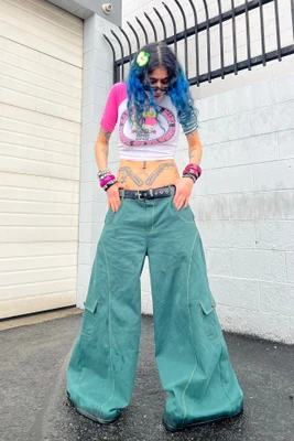 Strip Mall Green Twill Baggies