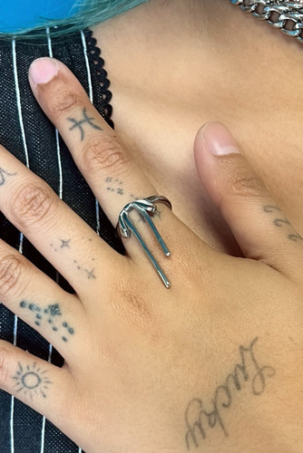 Bow Ribbon Stainless Steel Ring