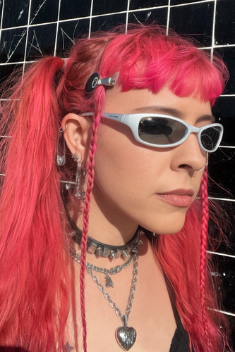 Cat Viper Silver Sunglasses