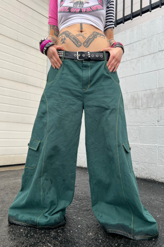 Strip Mall Green Twill Baggies