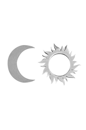 Sun & Moon Stud Earrings
