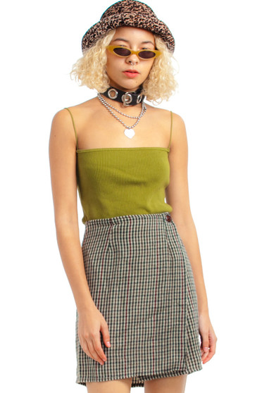 Vintage 90's Wrap Kit Mini Skirt