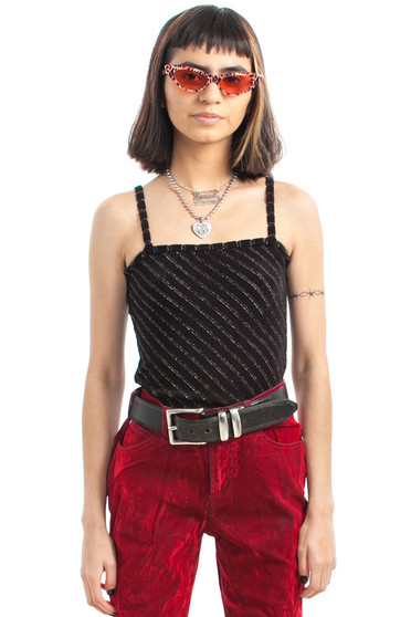 Vintage 90's Glitz Stripe Top