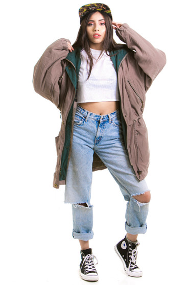 Vintage 80's Khaki County Parka