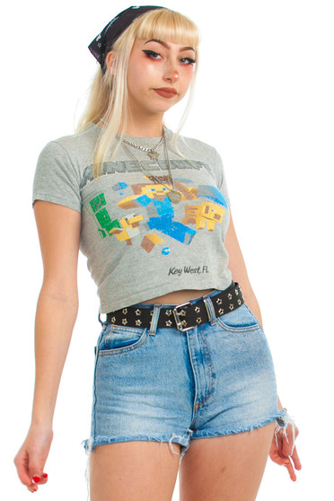 Vintage Y2K Minecraft Baby Tee