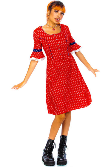 Vintage 70's Hillside Dirndl Dress