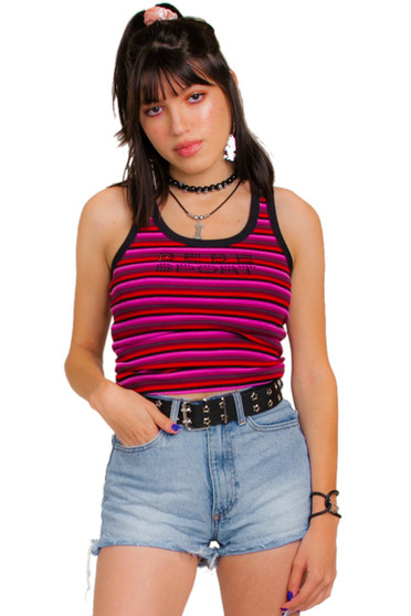 Vintage Y2K Bebe Sport Striped Tank