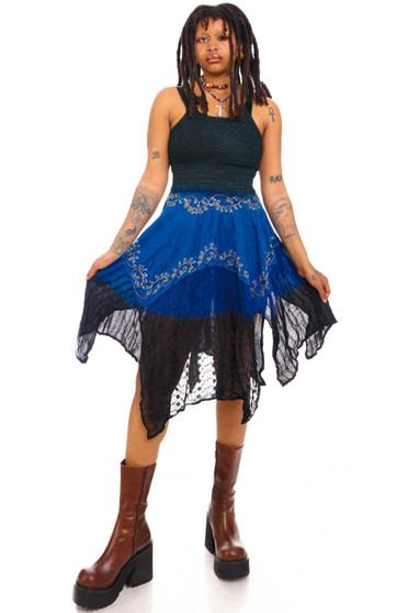 Vintage Y2K Embroidered Fairy Tank Dress