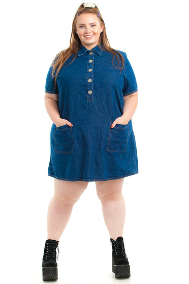 Vintage 90's Denim Darling Mini Dress