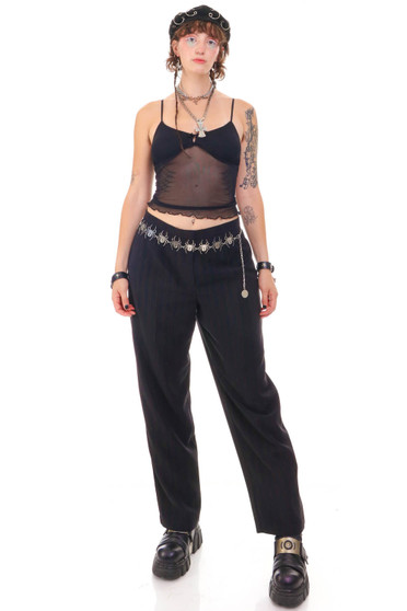 Vintage Y2K Evan Black & Red Pinstripe Pants