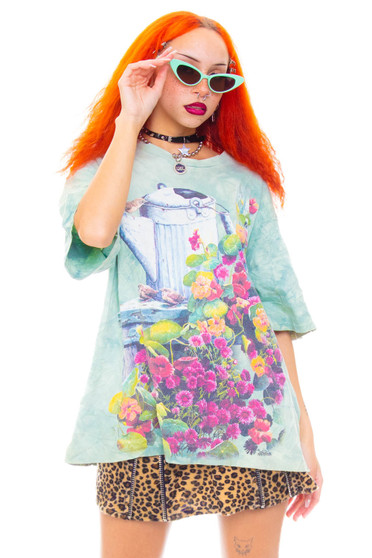 Vintage Y2K Cute Garden Party Tie Dye T-Shirt