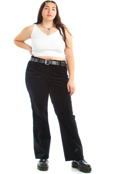 Vintage 90's Pinstripe Velveteen Trousers
