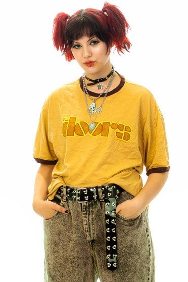 Vintage Y2K The Doors Band Ringer T-Shirt