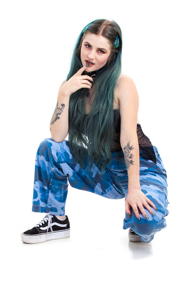 Vintage Y2K Baby Blue Camo Cargo Baggies