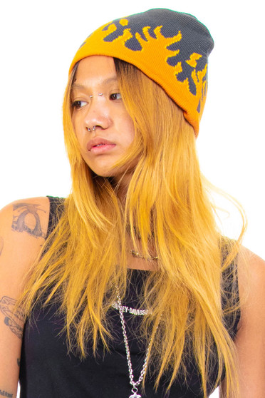 Vintage Y2K Flame Beanie