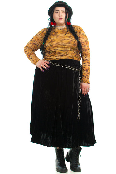 Vintage 90's Gothic Moon Velvet Maxi Dress