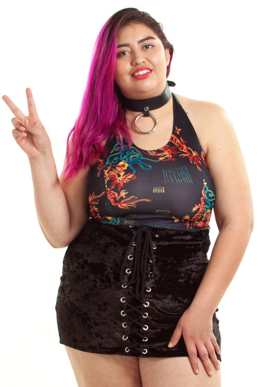 Vintage 90's Hungarian Horntail Halter Top