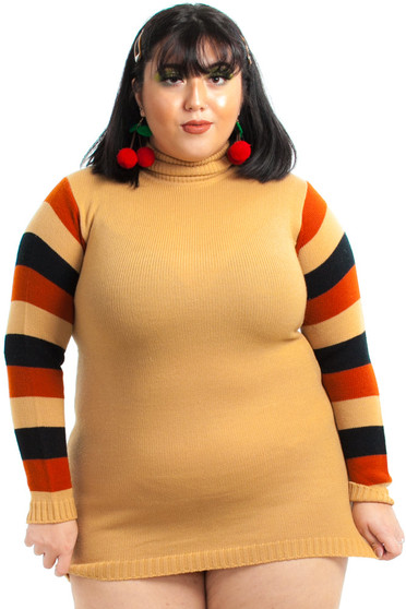 Vintage 70's Mary Micro Mini Sweater Dress