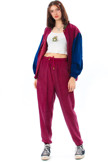 Vintage 90's Silk Jogger Suit