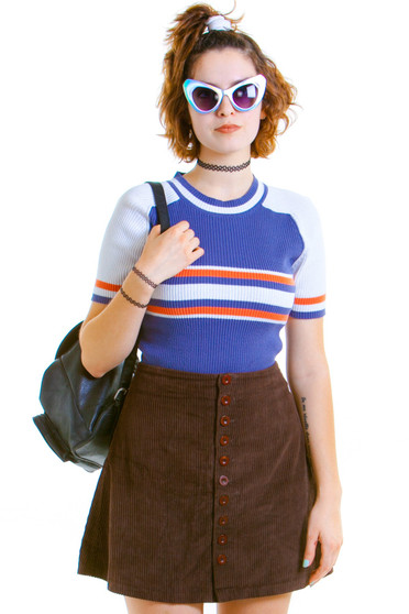 Vintage 90's Does 70's American Sweater Grrrl