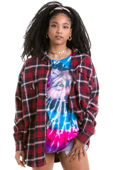 Vintage 90's Classic Plaid Button Up